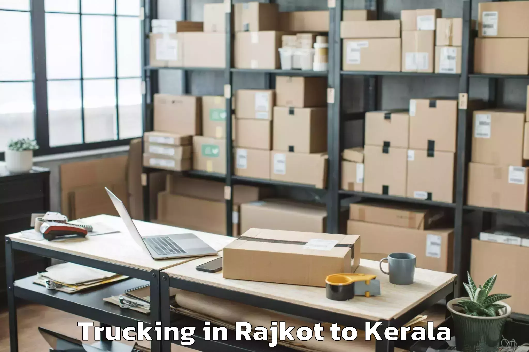 Professional Rajkot to Guruvayur Trucking